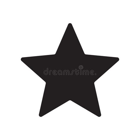 Star Vector Shape Icon Symbol Isolated On White Background Stock Vector
