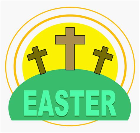 Easter Religious Clipart Cross Clip Art Easter Hd Png Download Kindpng