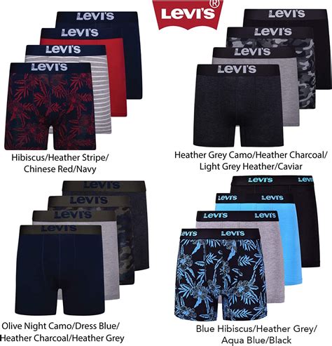 Levi S Mens Boxer Briefs Cotton Stretch Underwear For Men Pack