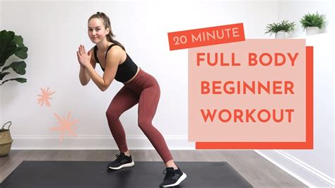 20 Minute Full Body Workout For Beginners No Equipment Major