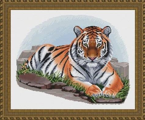 Bengal Tiger Counted Cross Stitch Pattern Etsy