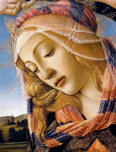Madonna Of The Magnificat Detail C1485 Botecelli Renaissance Art