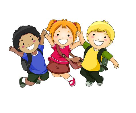 Download Students Happy Cartoon Child Free Hq Image Clipart Png Free