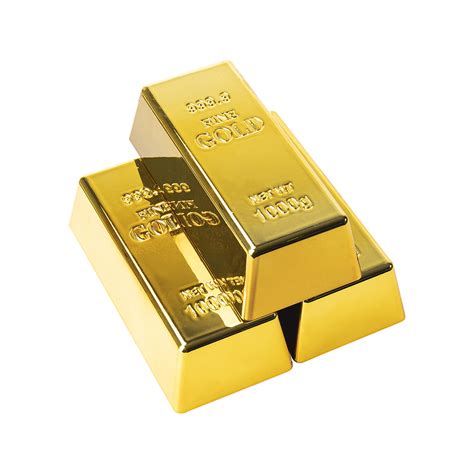 Buy 3 Pcs Simulated Golden Brick Bullion Fake Glittering Gold Bar