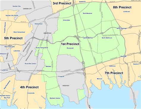 Nassau County Police Precinct Map - Map Of New Hampshire