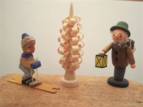 Germany Wooden Figurines Christmas Decor Winter Miniatures Etsy