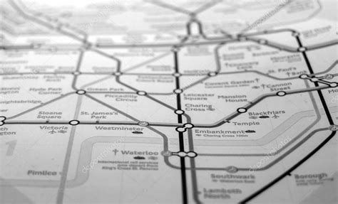 Blank London Tube Map