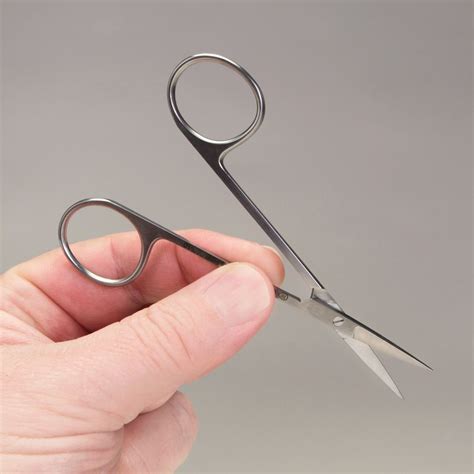 Microscopic Dissecting Scissors Stainless Steel Straight 4 12 In