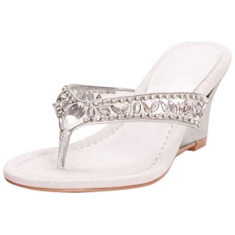 Davids Bridal Embellished Wedge Sandals Style Funtime