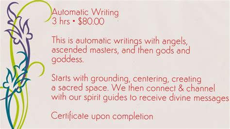 Automatic Writing Spirit Guides Writing Reiki Master