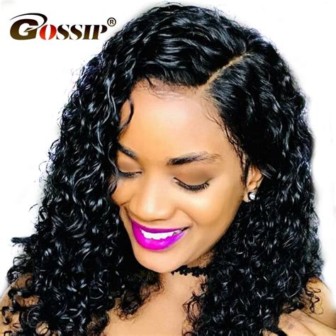 Brazilian Remy Hair Water Wave Full Lace Human Hair Wigs For Black Women Gossip Glueless Full