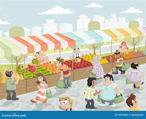 Market Stall Stock Vector Illustration Of Agriculture 19916687