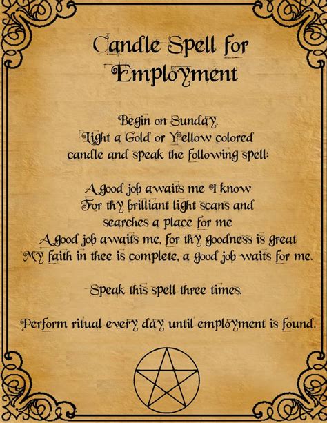 Candle Spell For Employment By Minimissmelissa On Deviantart Candle