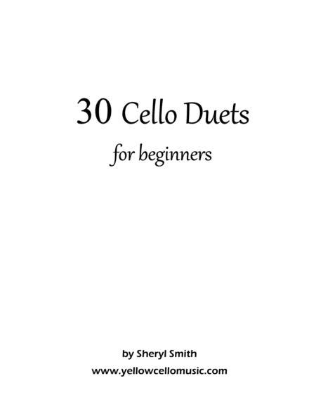 30 Cello Duets For Beginners Free Music Sheet