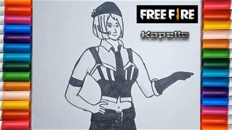 How To Draw Kapella Free Fire Drawing Garena Free Fire Character