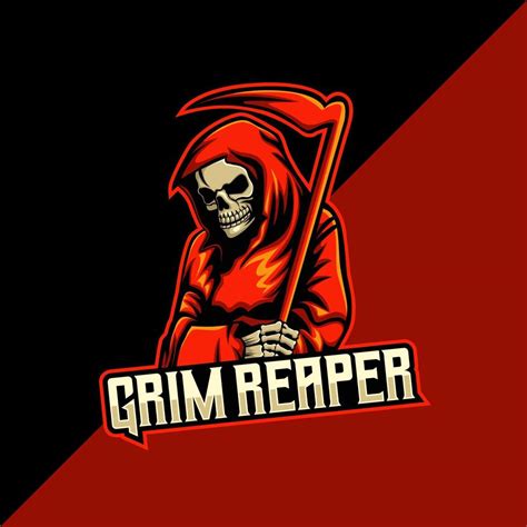 Grim Reaper Mascot Logo Template 5197862 Vector Art At Vecteezy