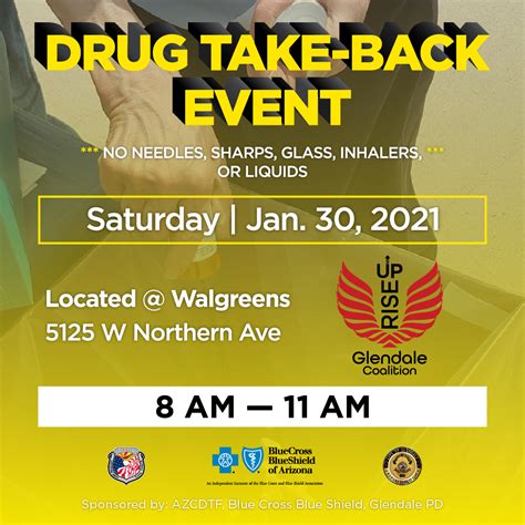Drug Take Back Day 01302021 Walgreens Rise Up Glendale