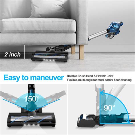 Buy Inse S6p Cordless Vacuum Cleaner Up To 80min Run Time Rechargeable