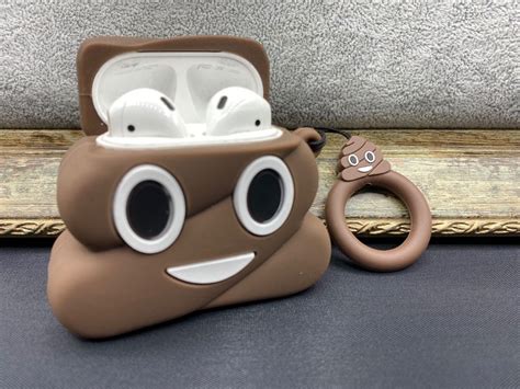 Emoji Airpods Case 1 And 2 Silicone Protective Sleeve Etsy