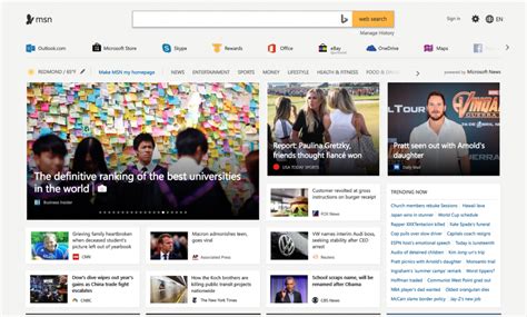 Msn News Homepage Usa