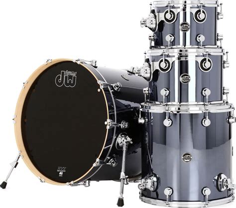Dw Drums Performance 4 Piece Shell Set 22 Bass Chrome Shadow Finishply Skroutzgr