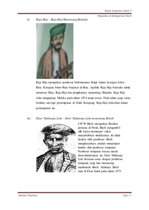 Dato maharaja lela telah di jatuhkan hukuman gantung sampai mati pada 20 januari 1877 kerana merancang pembunuhan tersebut. Contoh Folio Dato Maharaja Lela - Contoh Ert