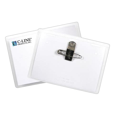 C Line Magnetic Style Name Badge Kit 4 X 3 Inches Box Of