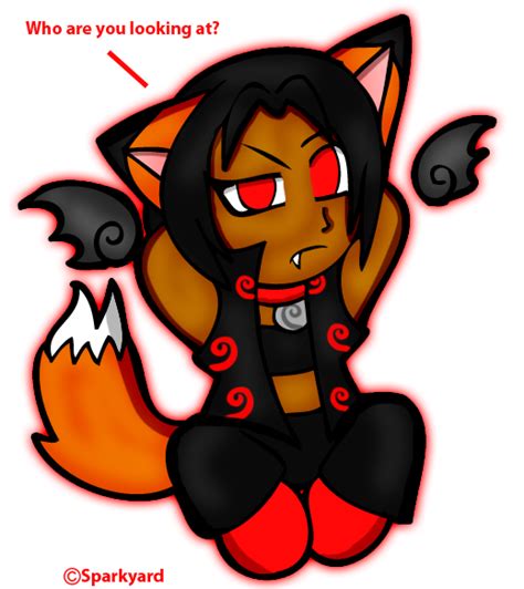 My Demon Fox Chibi By Ticenette On Deviantart