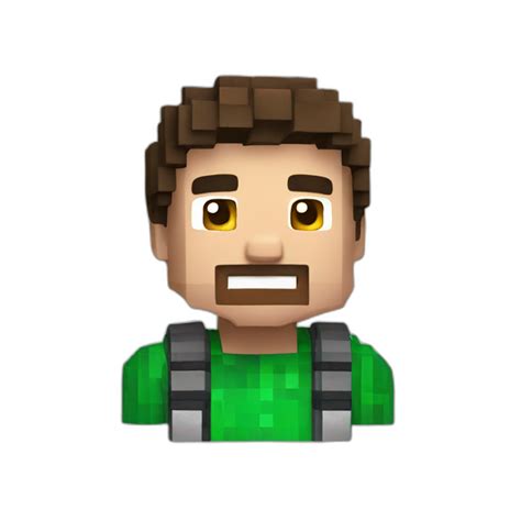 Steve From Minecraft In A F16 Eating Chips Ai Emoji Generator