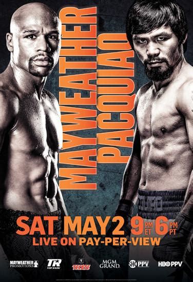 Floyd Mayweather Jr Vs Manny Pacquiao Promo Poster