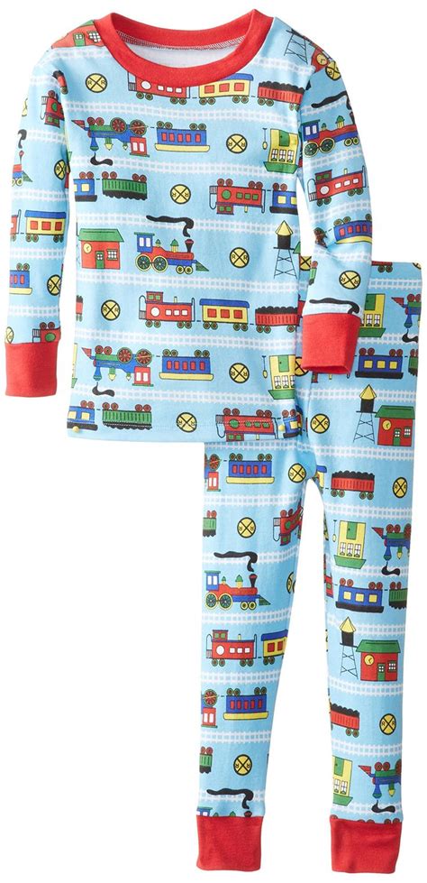 New Jammies Little Boys Organic Snuggly Pajamas Trains Boys