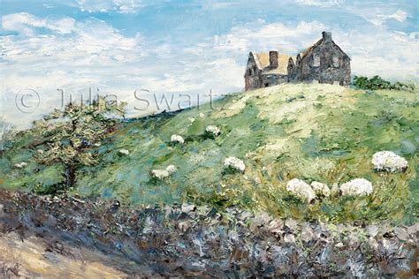 Sheep Country Ireland Landscape Oil Painting
