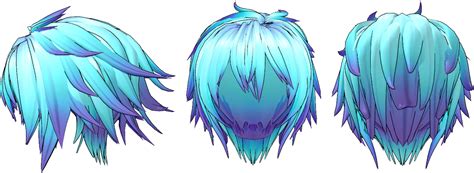 Anime boy hairstyles side view. {MMD - parts} Njxa Blue hair download by The-Mystery ...