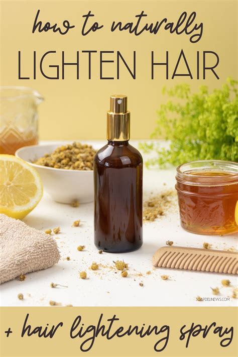 Natural ways to lighten your hair. DIY Hair Lightener Spray Recipe Plus How To Lighten Hair ...