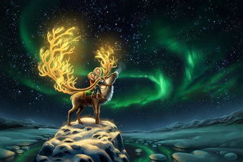 Fantasy Deer Hd Wallpaper By Laura Diehl