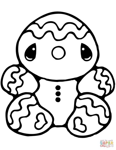 Tiny Gingerbread Man coloring page | Free Printable Coloring Pages