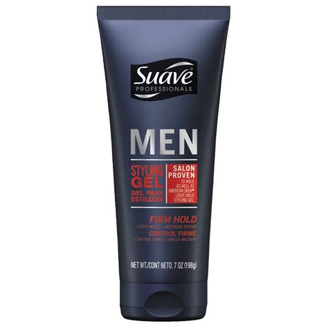 Suave Men Firm Control Styling Gel 7 Oz Hair Gel For Men Styling