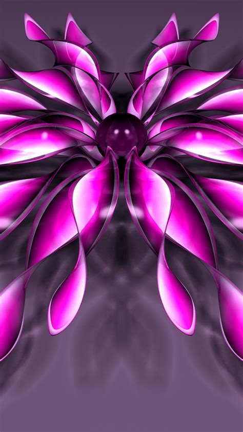 Pink Flower Abstract And 3d Wallpaper Wallpaper Download 1080x1920