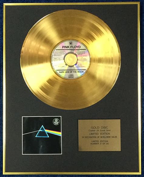 Pink Floyd Exclusive Limited Edition 24ct Gold Dark Side Of The