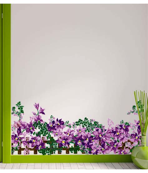Clip art and photo borders of purple flowers, blue bells, yellow, red. Stickerskart Multicolor Floral Border Design Purple ...