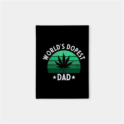 Worlds Dopest Dad Retro Vintage Fathers Day T Idea Notebook