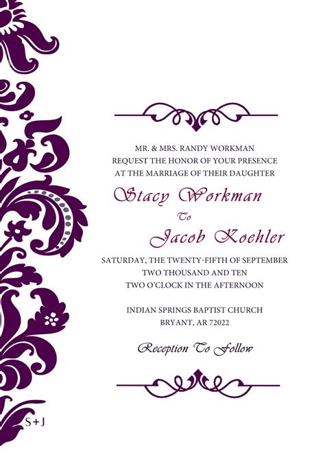 To make your own wedding invitations, you will need to have microsoft word® installed on your computer to complete your editing. Destination Wedding Invitations: wedding invitation designs