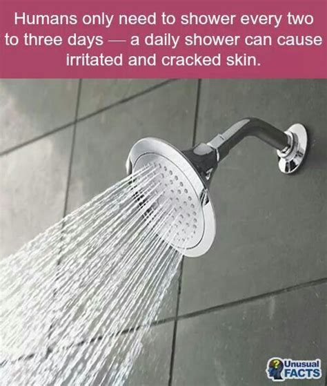 no showering every day😄 unusual facts fun facts health tips