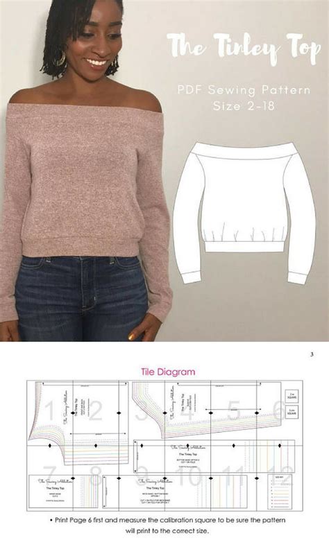 Cropped Sweater Women S PDF Sewing Pattern