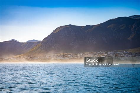 Aerial View Of Grotto Beach In Hermanus South Africa Stock Photo