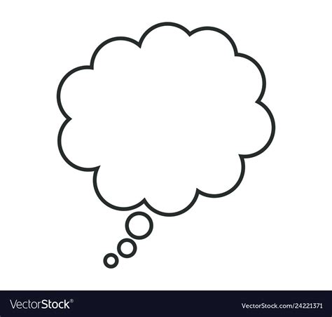 Thought Cloud Icon Royalty Free Vector Image Vectorstock