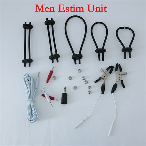 Male E Stim Accessories Set Electrosex Gear Electrode Men Electro Sex