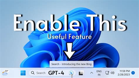 Windows 11 Bing Chat In Search Box — Enable New Update Youtube