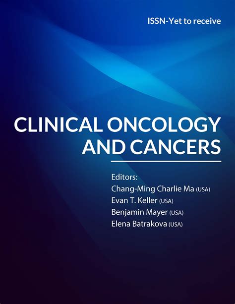 Editor Guidelines Clinical Oncology And Cancers