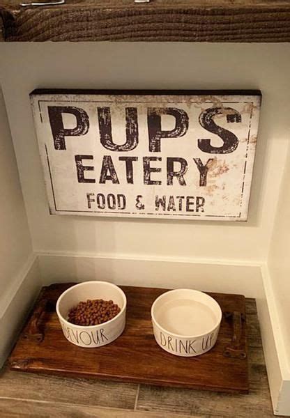 Need The Perfect Dog Food Sign For Your Dog Room Our Canvas Pups